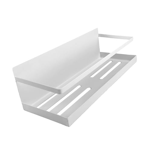 バスルーム ラック 浴室用ラック マグネット お風呂の壁に ステンレス シャワーラック 水切り 風呂場洗面所収納 28*11.5*8.5cm 白