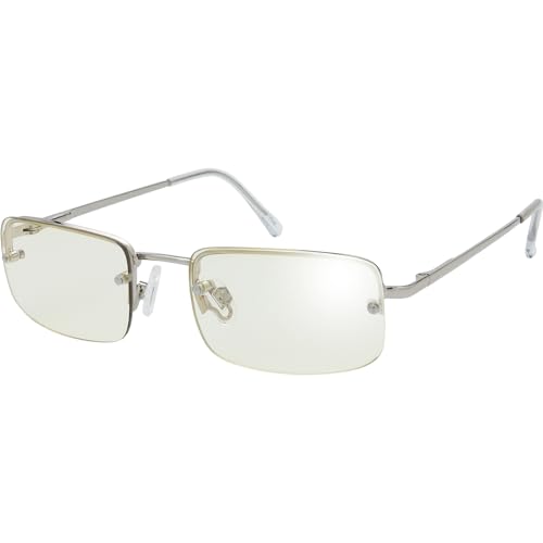 The Fresh Minimalist Small Rectangular Sunglasses Clear Eyewear - Exquisite Packaging