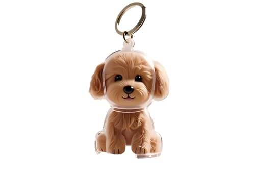 BeSpace Dog Hair Keepsake Keychain (Teddy)