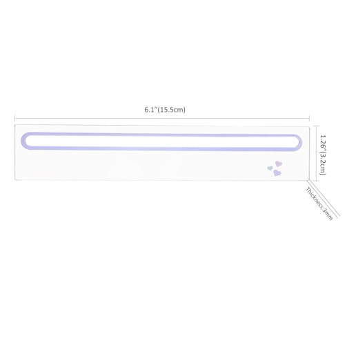 GUSTARIA Mahjong Card Reader, Acrylic, Purple, Line Finder & Rules Helper