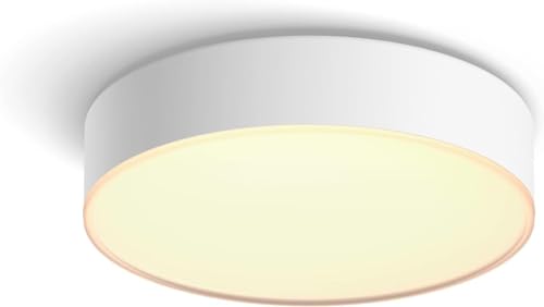 Plafonnier Philips Hue White Ambiance Enrave Small LED intelligent compatible Alexa