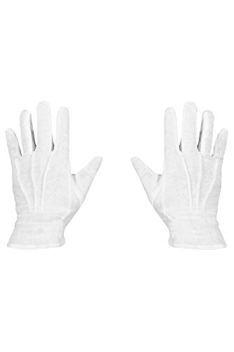 Marco Porta Nikolaus Handschuhe weiß Baumwolle