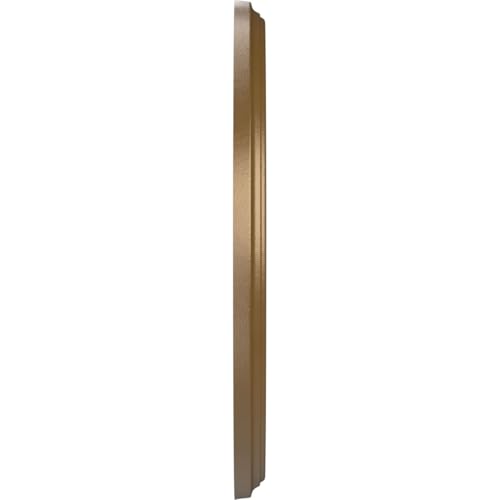 Image of Ekena Millwork CMP10BECCB Berkshire Thermoformed PVC Ceiling Medallion (Fits Canopies up to 4 1 /2 inch), 10 inchOD x 3 1 /2 inchID x 3 /4 inchP, Metallic Champagne Bronze