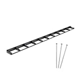 bepco Rasenkante - Pflasterkante 10er Set (LxH: 100 x 2,7cm) - Flexible & Robustes Gartenabgrenzung für Rasen, Beet und Pflaster, mit 30 Stahl-Erdanker (verzinkt)