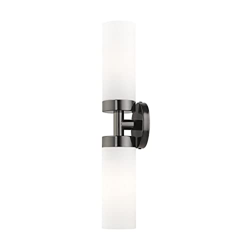 Image of Livex Lighting 15072-46 Aero Wall Sconce, Black Chrome