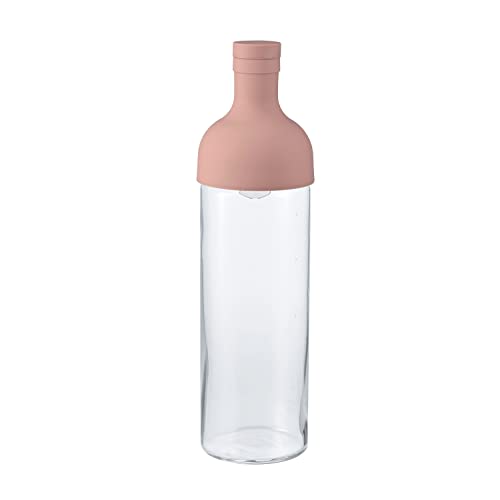 Hario Cold Brew Tea Wine Bottle, 750ml, Smoky Pink