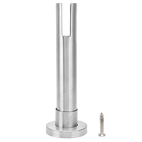 304 Stainless Steel Glass Floor Clamp - & Sturdy Glass Spigot for Public Bathrooms, Kitchens, and Humid Environments