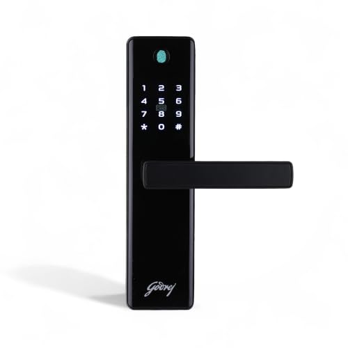 Image of Godrej 'New Launch' Smart Lock | Neo Advantage | 4 in 1 Main Door Digital Lock | 4 Access Modes | Fingerprint, RFID, PIN, Mechanical Key |for Home & Offices | Black | 3Yrs Warranty Free Installation*