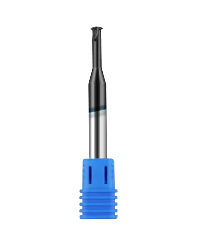 Image of 20-56 TPI Single Pitch 1 /4in Solid Carbide Thread end Mill,0.018in Cutting Diameter,Necked to Thread 0.5in Deep,4 Flute Bits Tool for Medium Hardness Steel, Brass, Iron