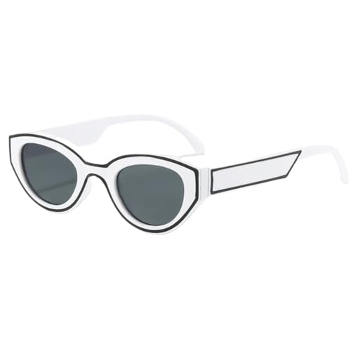 Lunettes de soleil œil de chat vintage blanches pour vos voyages et sorties estivales