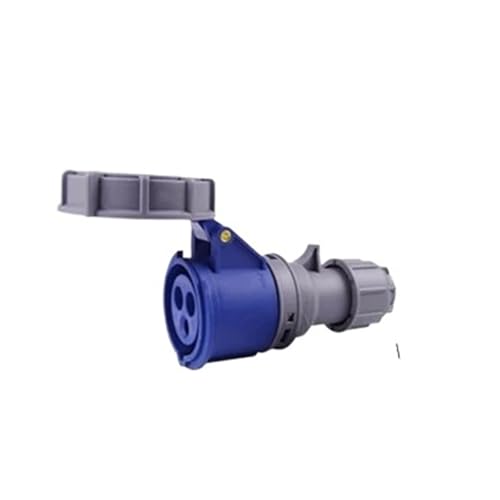 Enchufe industrial IP67 trifásico de 32A para panel o montaje empotrado