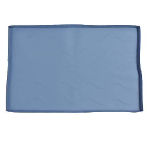 Griddle Mat Silicone Protective High Temperature High Anti Stick Slip Use Cover for Oven (Blue)