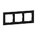 Produktbild LEGRAND, SEANO Natura 3-fach Rahmen aus Echtmaterial, nachhaltige Produktion und Verpackung, Designausführung: Black Smoked Glass, 766113