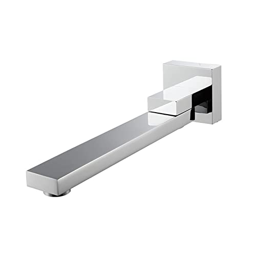 Bec de baignoire mural orientable 180 robinet noir escamotable