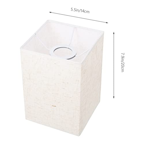 Image of BESPORTBLE 2pcs Linen Lampshade Lamp Shade Accessory Square Replacement Hanging Ceiling Small s Desktop Desk Spider Office Led