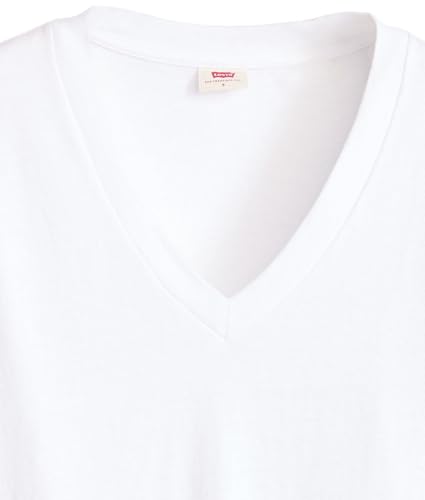 T shirt droit col V - vue 4