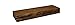 Modern Timber Craft Reclaimed Wood Fireplace Mantel Shelf | Solid Rustic American Barnwood with Floating Shelf Brackets | 2.75