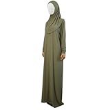 ✅ FACILE ET PRATIQUE : Grâce à sa conception unique avec le hijab cousu à la robe, cette robe de prière s’enfile en quelques secondes seulement. Le hijab intégré couvre parfaitement la tête et le cou pour un usage facilité même pour les femmes débutantes et/ou converties.
