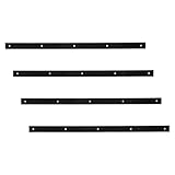 Mikinona 4 Stück Fingerboard Schienen Skateboard Montagezubehör Grind Schienen Für Skateboards Schwarz