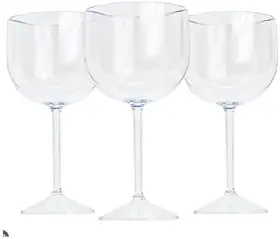 Kit 10 Taças Gin 500ml Acrílico Cristal – Brilho e Resistência para Festas e Eventos