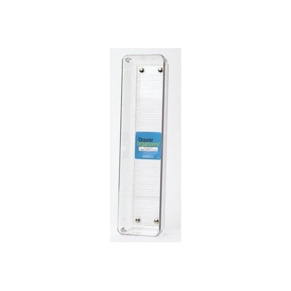 InterDesign 2 in. H x 3 in. W x 12 in. L Clear Plastic Drawer Organizer