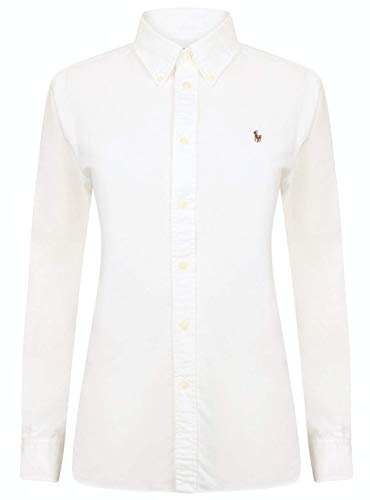 Ralph Lauren Washed Oxford-LSL-SHT, BSR White, weiß(wqbsrwhite...