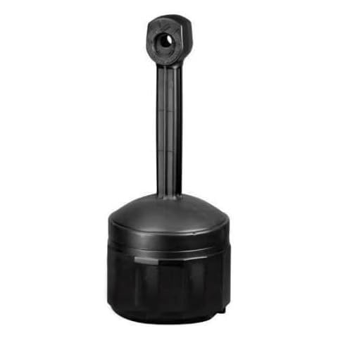 Horison Industries Cigarette Waste Bin - Waste Separation Bin - Cigarette Bin - Waste Bin - 15 L Self Extinguishing Cigarette Bin in Black - 978x419mm Cover