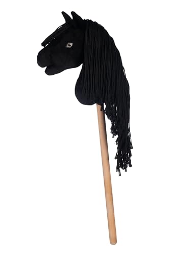 Hobby Horse entraînement HKM Slim Line, cheval de bataille noir pour parcours d'obstacles
