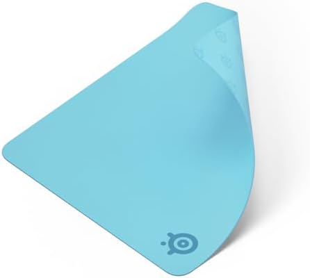 SteelSeries QcK Cloth Gaming Mouse Pad – Exclusive Micro-Woven Surface – Optimized for Gaming Sensors – Maximum Control – Size L – Aqua