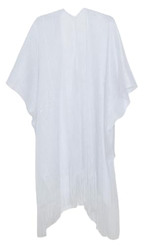 Shawl Wraps for Women Fashionable Open Front Cape Elegant Evening Scarf 2025 Silky Fringe Dress Shawls