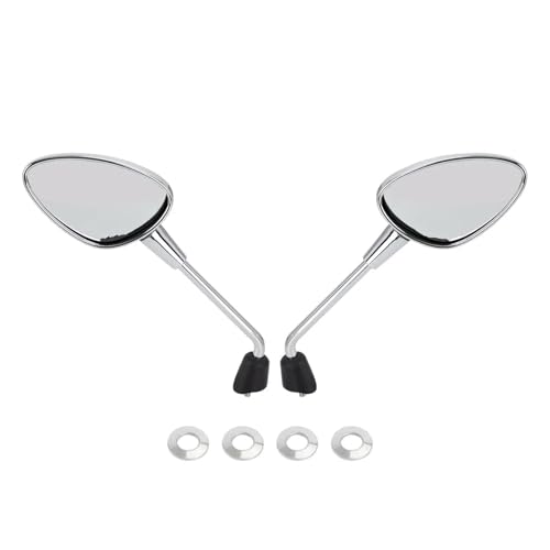 YUEYZHK specchietto retrovisore Specchietti Retrovisori per estremità Manubrio Moto Sinistro E Destro per V&ESPA per Sprint 50 125 150 2014-2022(Chrome)