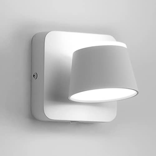 Aplique de pared LED de 6W regulable con rotación de 360 grados y luz de lectura para dormitorio