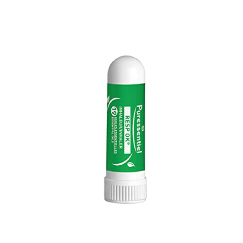 Puressentiel - Resp OK - Inhaleur Respiratoire - Aux 19 huiles essentielles bio - Menthol et camphre naturels - Aide à respirer plus librement - 1 ml