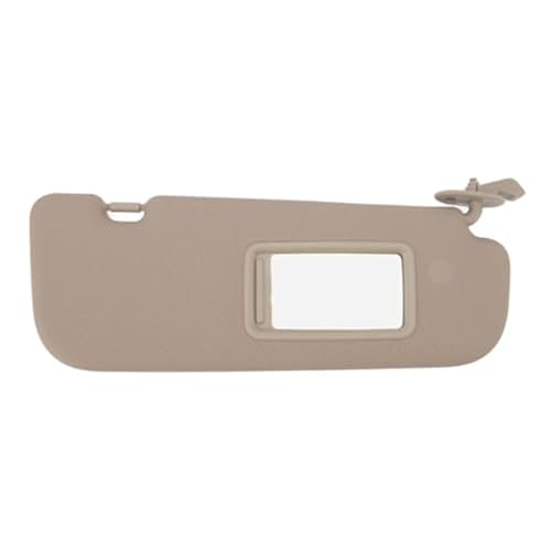 XEDLAMP Parasol for Coche Lado del Pasajero con Espejo Parasol Interior for Coche Gris 852103X000TX Reemplazo, for Hyundai, for Elantra, 2011-2015 Parasol del Lado del Conductor(Beige Right)