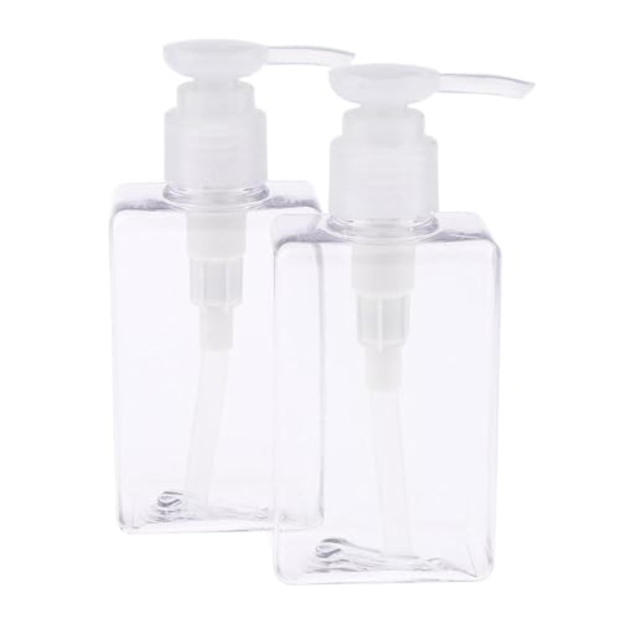 2 Pcs 150mL Empty PET Shampoo Pump Bottles, Translucent