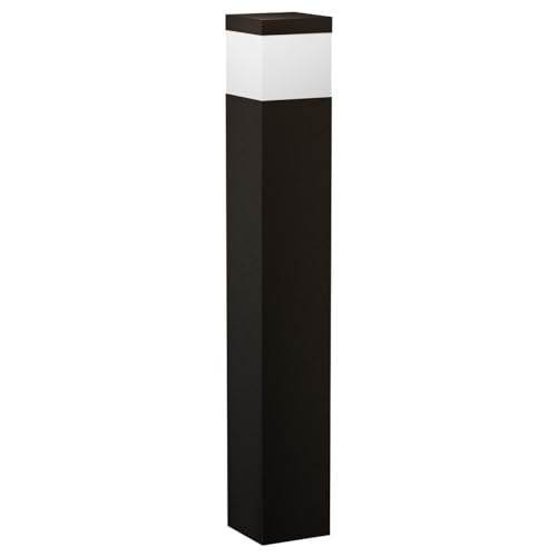 Poste Balizador Luminária de Jardim Externo 50CM E27 + LED MF403 (Marrom (Branco Frio))