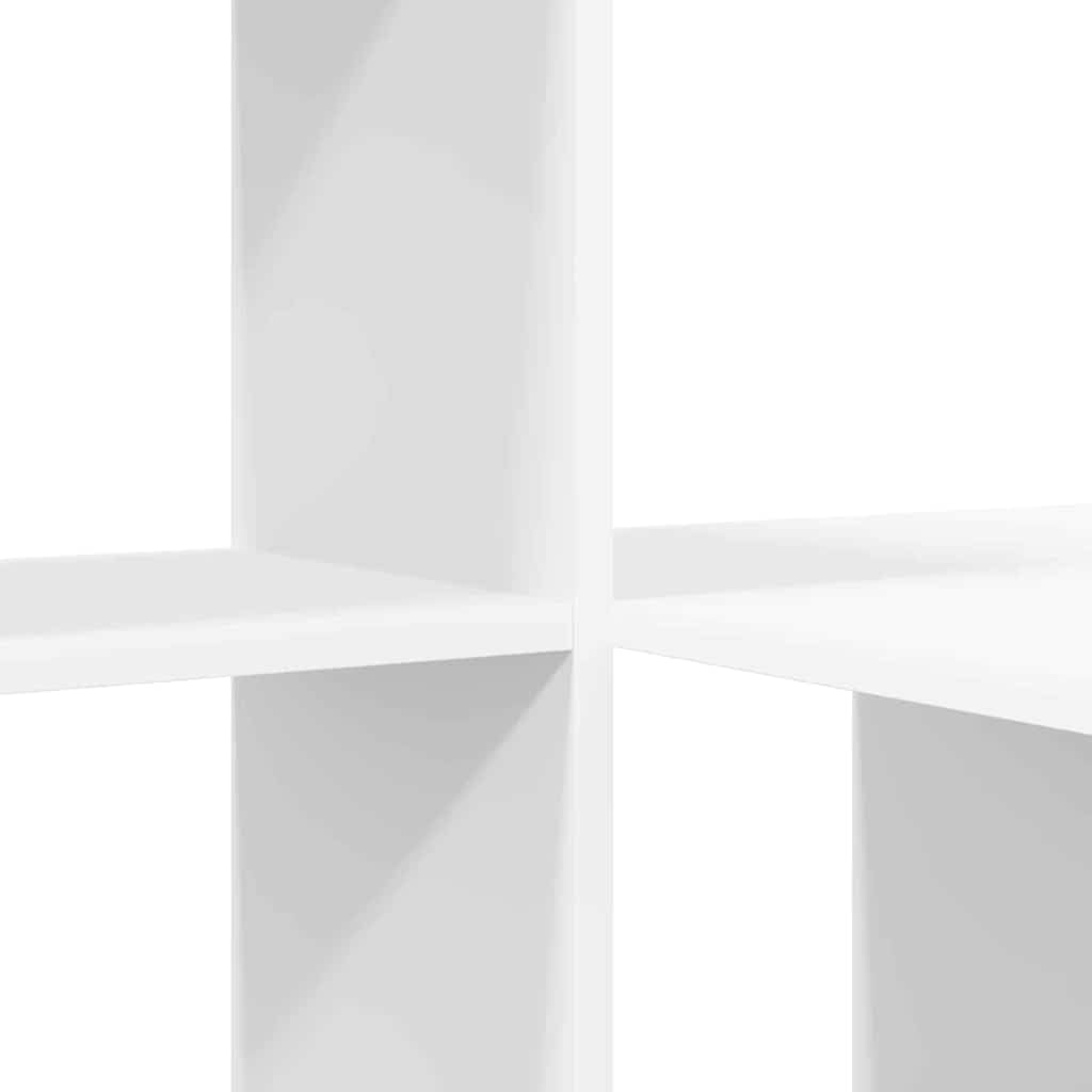 Scrivania bianco legno ingegnerizzato 131,5 x 50 x 106,5 cm con ripiano, cassetto e libreria integrata per ufficio, studio, smartworking, postazione computer e lavoro gaming salvaspazio