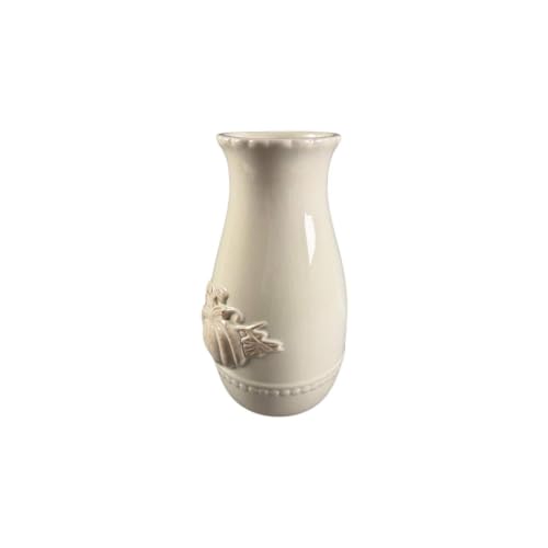 9.5" White Ceramic Pumpkin Vase by Ashland® - Image 3