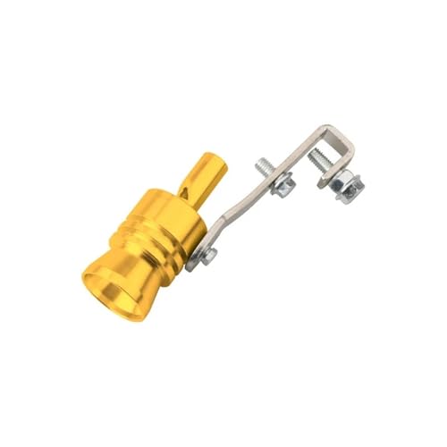 Silbato de turbina para coche tubo escape modificado silenciador trasero cola amarillo L