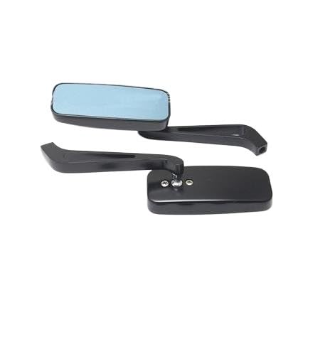 Rétroviseurs de moto 8mm 10mm paire de miroirs de guidon argentés P-115