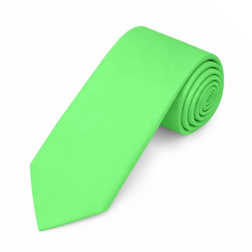 Image of Jacob Alexander Men's Slim Width 2.75 inch Solid Color Tie
