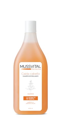MUSSVITAL Dermactive, Champú Caída Cabello, Champú Estimulante, Scutellaria, 400 ml