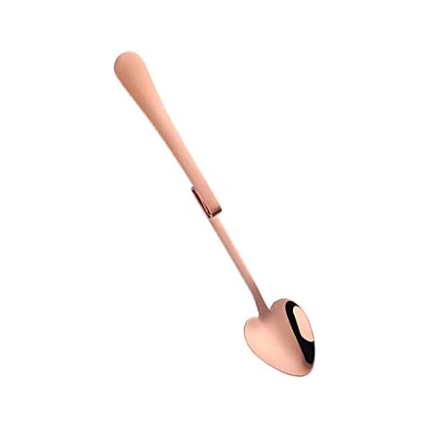 Coffee Spoon Heart Shape Soup Spoon Fashion Dessert Hanging Cup Spoon for Home Kitchen Restaurant Cover