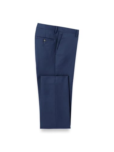 Image of Paul Fredrick Men's Classic Fit Wool Gabardine Flat Front Pants