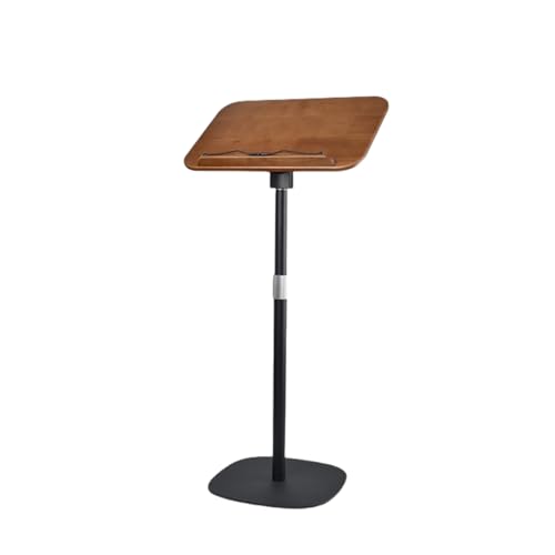 Bxzzuis 読書台 ブックホルダー 昇降式デスク スタンディング 木製 角度調節可能 楽譜スタンド ラップトップスタンド 50-170cm プロジェクタースタンド 譜面台 書き物台 キッチン収納 リビング サイドテーブル 教科書/雑誌/レシピ本用 安定