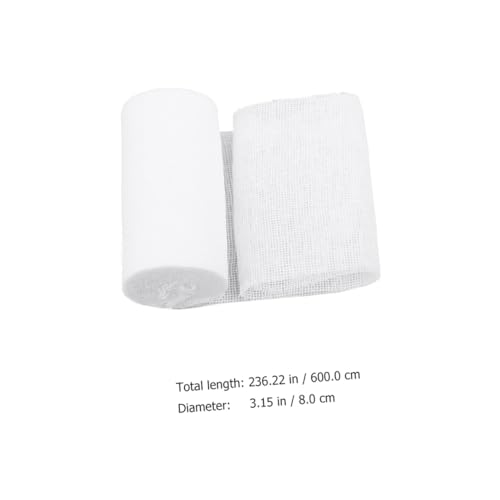 Rollo de gasa desechable 10 piezas blanco para entrenamiento de cuidado de heridas miniatura 2