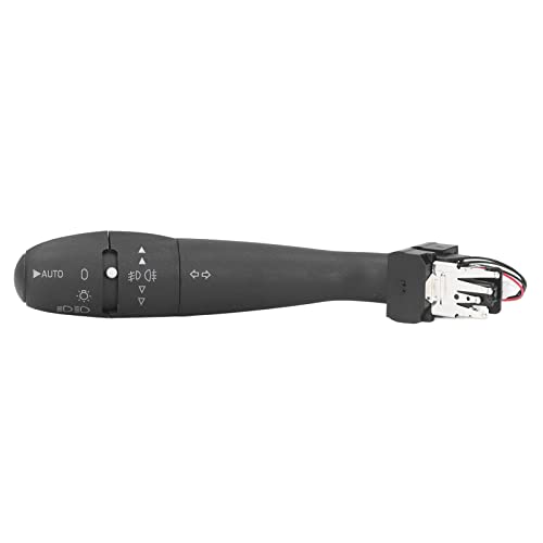 Interrupteur de levier de clignotant côté gauche 96621668XT de remplacement compatible avec Peugeot 206 207 307 301 308 3008 405 407 408 807
