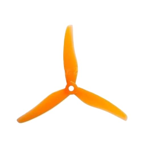 4PCS 51433 5INCH TRI PROPELLER PROPS CW CCW 3 FOR FPV RACING DRONE DRONE BRUSHLESSモーター類似のFPVドローンモデルと互換性(2 pairs Orange)