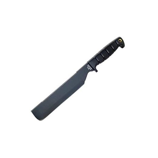 Ontario Knife Company 8683 SP8 Machete Survival 10"" Sawback Blade, Cordura and Leather Sheath, Black, one Size