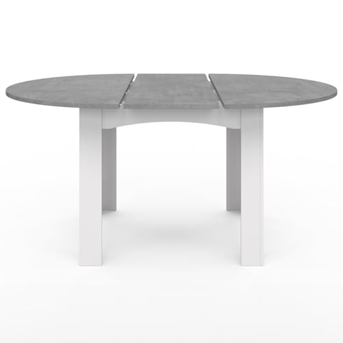 Table à manger ronde extensible 110-150 cm IDMarket